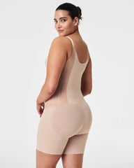 SPANXsupersculpt® TotalContour Open-Bust Mid-Thigh Bodysuit | Natural Bronze