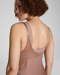 SPANXsupersculpt® Transform Open-Bust Mid-Thigh Bodysuit | Cafe Au Lait
