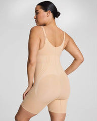 SPANXsculpt® GoFigure Open-Bust Mid-Thigh Bodysuit | Honey