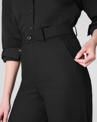 SPANXsupersmooth® Stretch Twill Wide Leg Pant | Classic Black