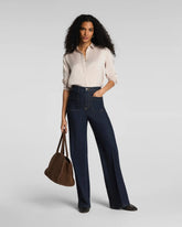 SPANXshape® Authentic 360 Easy Flare Jeans with Patch Pockets | Marina
