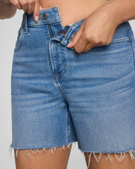 SPANXshape® Authentic 360 Raw Hem Jean Short, 5" | Elysian
