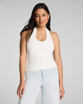 SPANX® Ribbed Knit Halter Tank