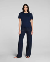 SPANXshape® Authentic 360 Mid-Rise Easy Flare Jeans with Patch Pockets | Marina
