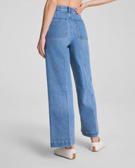 SPANXshape® Authentic 360 Cropped Wide Leg Jeans with Patch Pockets | Elysian