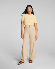 SPANXsupersmooth® Stretch Twill Cropped Easy Flare Pant | Sandbar