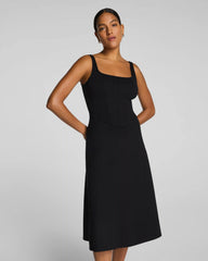 SPANXshape® Ponte Fit and Flare Midi Dress | Classic Black