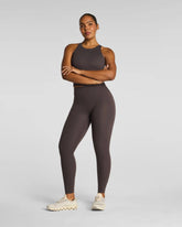 SPANXshape® BodyLine Full-Length Leggings with Mid-Tummy Compression | Dark Cacao
