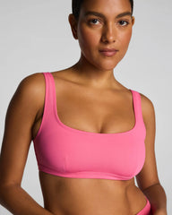 SPANXshape® Swim Scoop Neck Bikini Top | Hibiscus