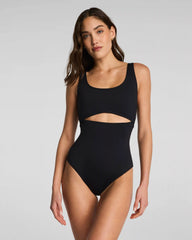 SPANXshape® Swim Cutout One Piece | Very Black
