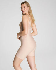 SPANXsupersculpt® Transform Open-Bust Mid-Thigh Bodysuit | Champagne Beige