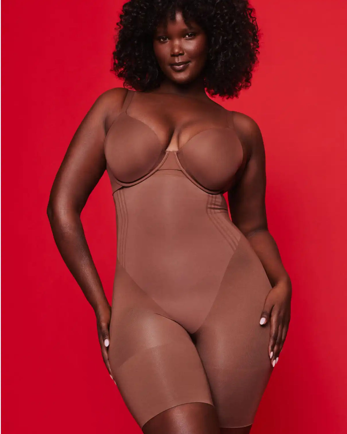 SPANXsculpt® GoFigure High-Waisted Mid-Thigh Short | Ganache