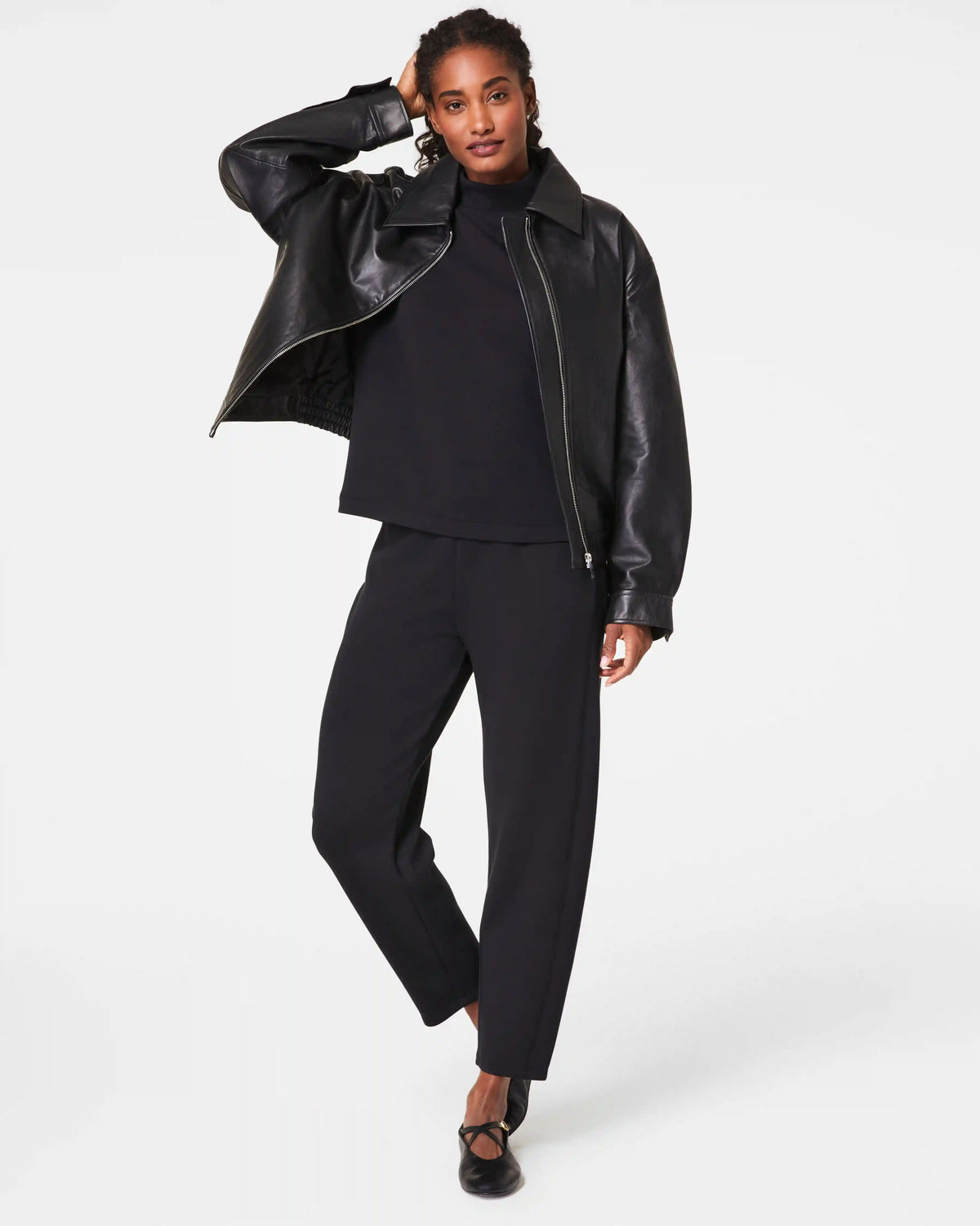 SPANX AirEssentials® Barrel Leg Pant | Very Black