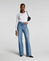 SPANXshape® Authentic 360 Easy Flare Jeans with Patch Pockets