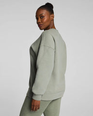 SPANX® BoostUp Cotton Fleece Crewneck Tunic | Sage Brush
