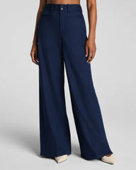 SPANX® EasyBreezy Cotton Linen Super Wide Leg Pant | Timeless Navy