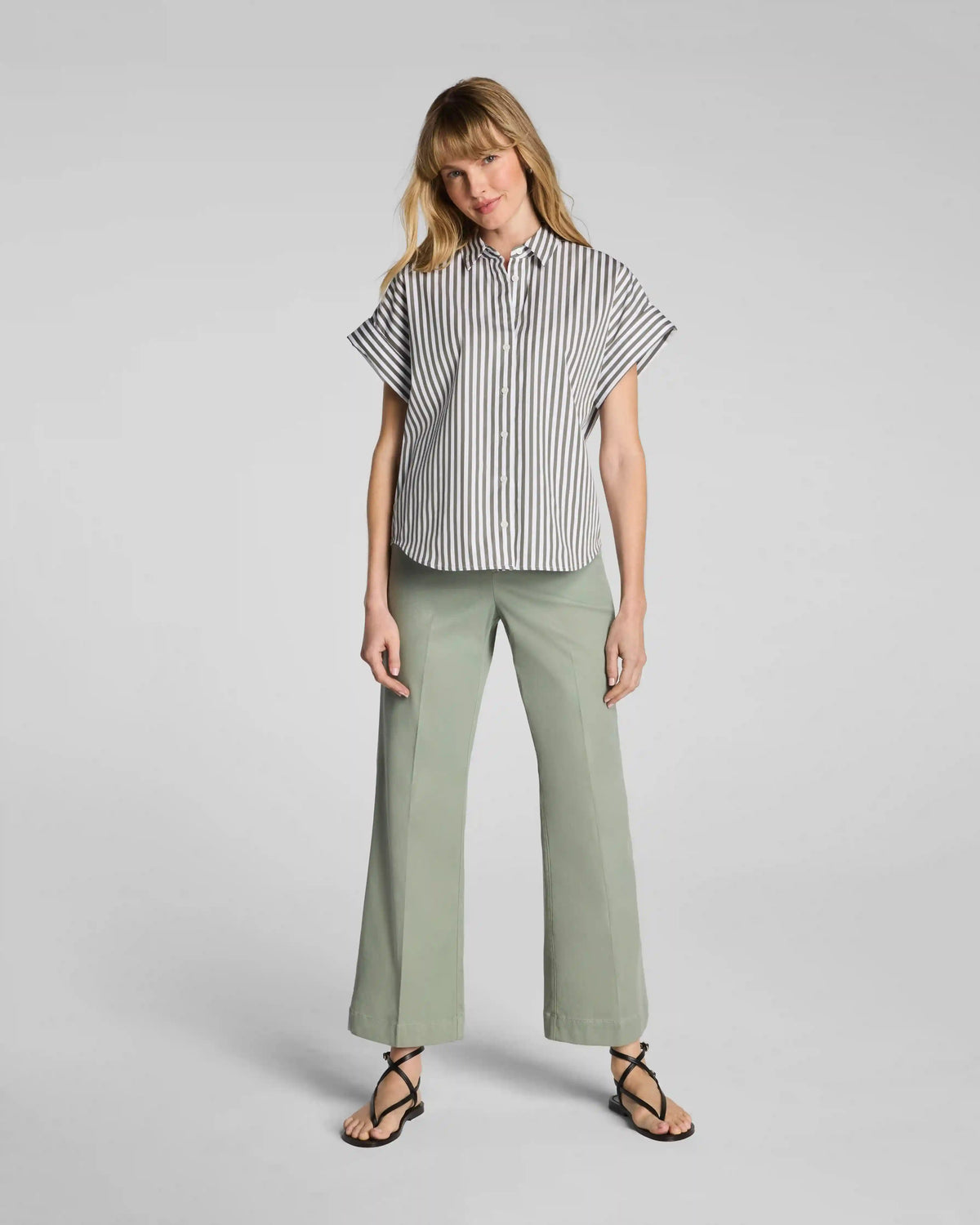 SPANXsupersmooth® Stretch Twill Cropped Easy Flare Pant