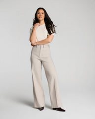 SPANXsupersmooth® Stretch Twill Wide Leg Pant with Patch Pockets