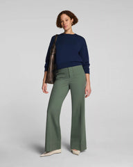 SPANXsupersmooth® Stretch Twill Wide Leg Pant with Patch Pockets