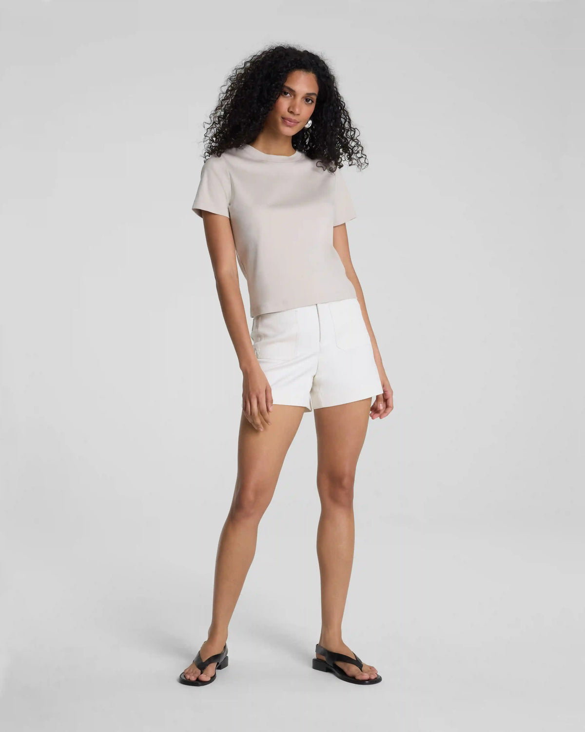 SPANXsupersmooth® Stretch Twill Short with Patch Pockets, 5"