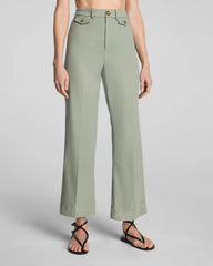 SPANXsupersmooth® Stretch Twill Cropped Easy Flare Pant | Sage Brush