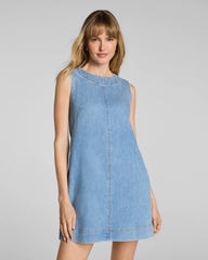 SPANX® Lightweight Denim Mini Tank Dress | Seaside Blue