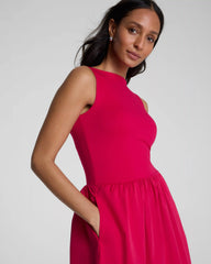 SPANXsmooth® Jersey High Neck Midi Dress | Fuchsia