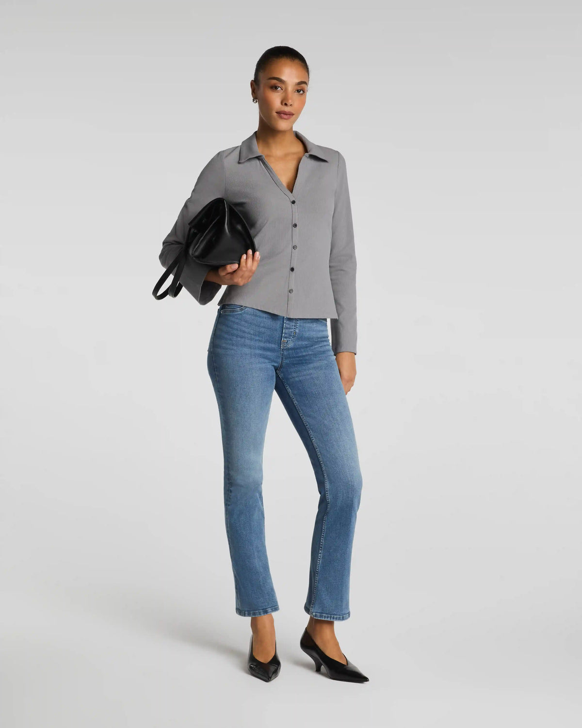 SPANXshape® EveryWear Pull-On Kick Flare Jeans | Antique Indigo