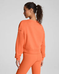 SPANX® BoostUp Cotton Fleece Crewneck | Persimmon