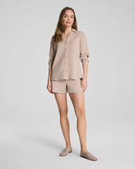 SPANX® AirEssentials® Oversized Button Down | Dune