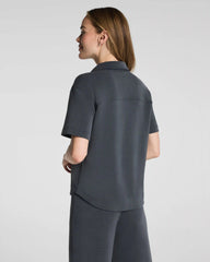 SPANX AirEssentials® Sandwashed Button-Down Shirt | Graphite