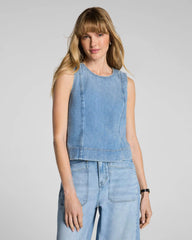 SPANX® Lightweight Denim Shell Tank | Seaside Blue