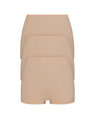 SPANXsmooth® Fit-To-You Boyshort 3-Pack Box | Toasted Oatmeal