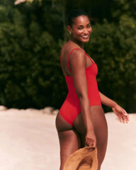 SPANXshape® Swim Bandeau One Piece | SPANX® Red