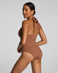 SPANXsculpt® Swim Halter One Piece | Caraway