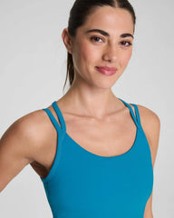SPANX® BoostUp Scoop Neck Shelf Tank with StayCool Tech | Maritime